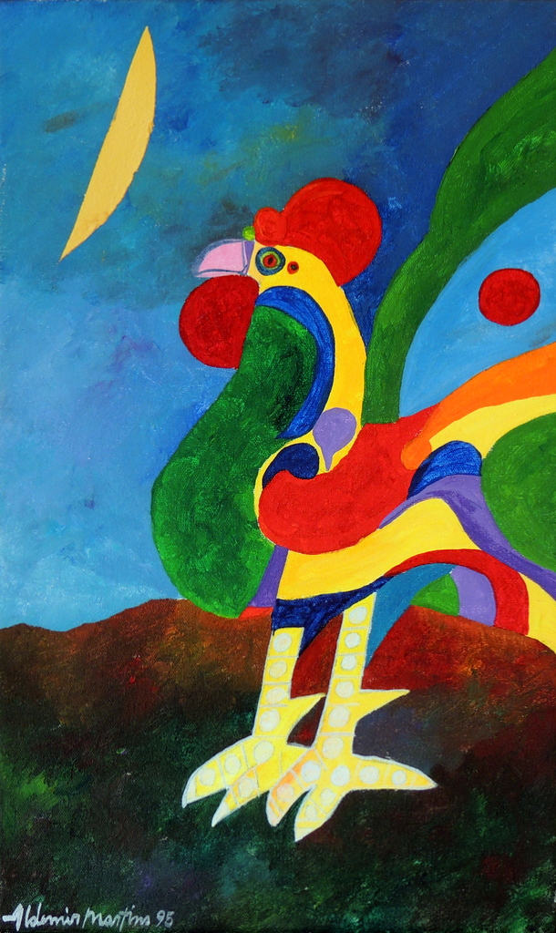 Aldemir Martins - Galo - AST - 50 X 30 cm - 1995