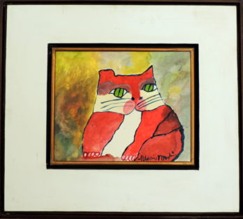 Aldemir Martins - Gato Vermelho - ASE - 33 X 42 cm