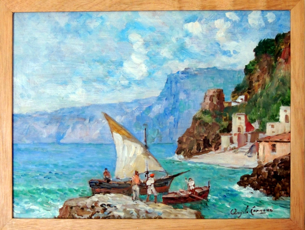 Angelo Cannone - Costieza Amalfitana - OSE - 30 X 40 cm