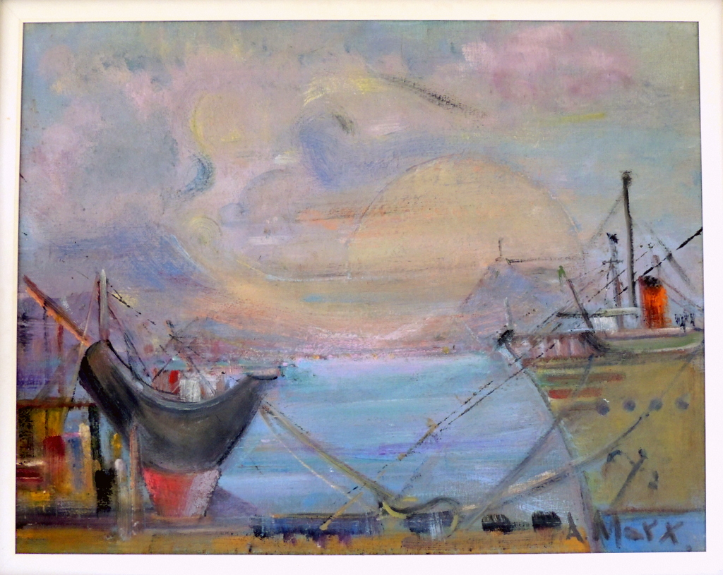 Antonio Augusto Marx - Cais do Porto - OST - 67 X 90 cm
