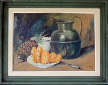 Antonio Federighi - Natureza Morta com Abacaxi - OST - 70 X 50