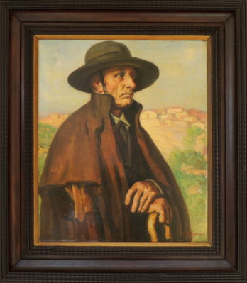 Antônio Rocco - Figura Masculina com Chapéu - OST - 60 X 50 cm