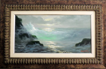 Benedito Luizi - Marinha com Arrebentação - OST - 30 X 60 cm