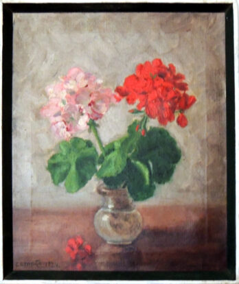 José Marques Campão - Vaso com Flores - OST - 31 X 26 cm