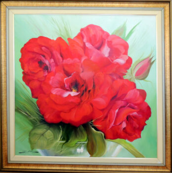 Davi - Flores - OST - 100 X 100 cm