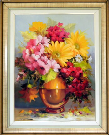 Davi - Vaso com Flores - OST - 80 X 60 cm