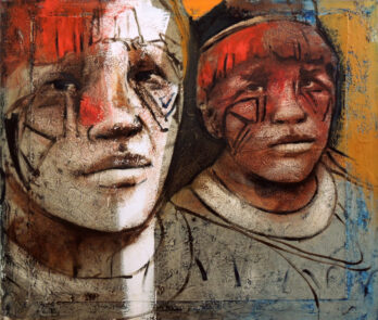 Élon Brasil - Guerreiros do Xingú - OST - 110 X 130 cm - Catalogada