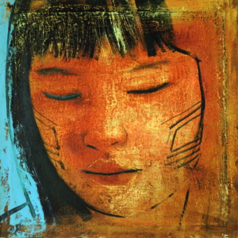 Élon Brasil - Índia Meditando - OST - 40 X 40 cm