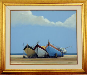 Fernando Calderari - Barcos - OST - 70 X 86 cm