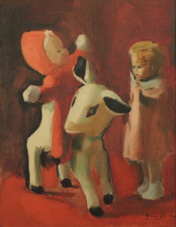 Gino Bruno - Bonecas e Carneirinho - OST - 65 X 50 cm