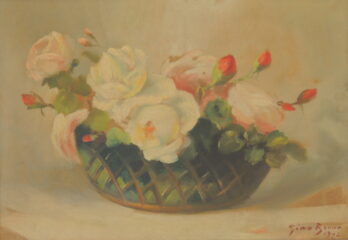 Gino Bruno - Vaso com Flores - OSE - 35 X 50 cm