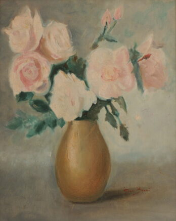 Gino Bruno - Vaso com Flores - OST - 50 X 40 cm
