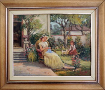 Golb Carvalho - Tricotando - OST - 40 X 50 cm