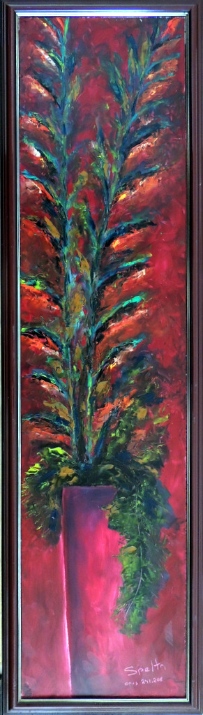 Ingres Speltri - Vaso com Flores - OSPlaca - 120 X 30 cm