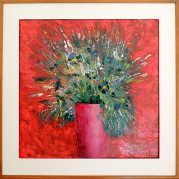 Ingres Speltri - Vaso com Flores - OST - 50 X 50 cm