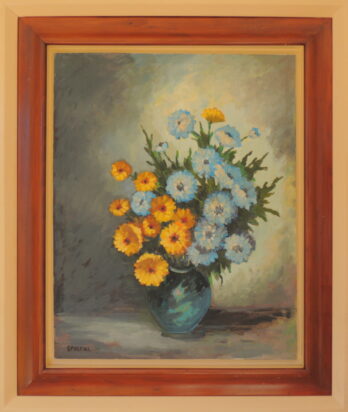 Ingres Speltri - Vaso com Flores - OST - 76 X 60 cm