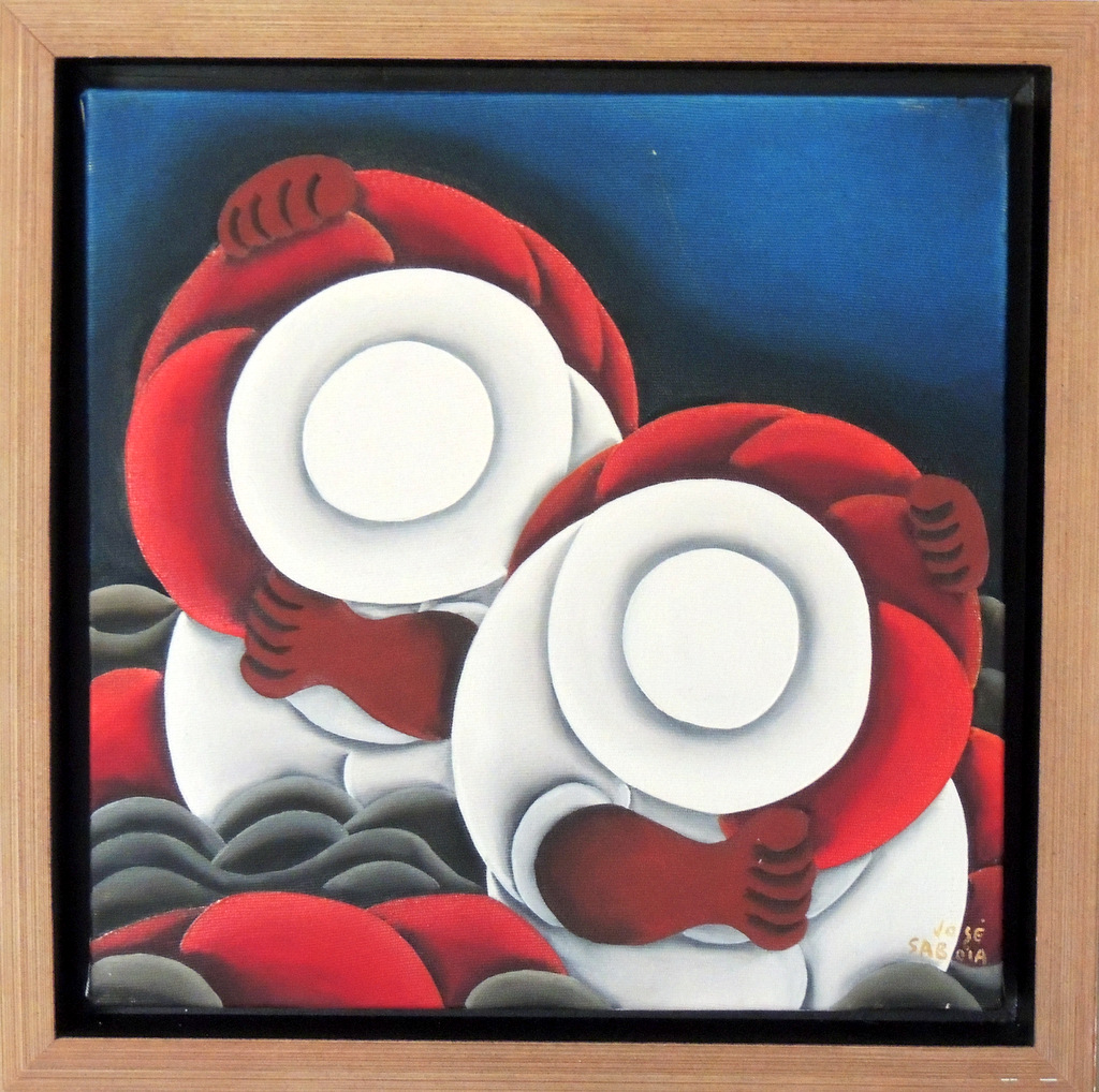 José Sabóia - Pescadores - AST - 30 X 30 cm