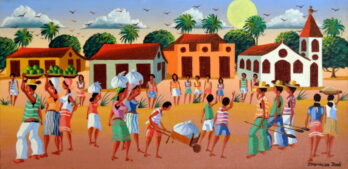 Josinaldo Barbosa - Vilarejo Ribeirinho - AST - 20 X 40 cm