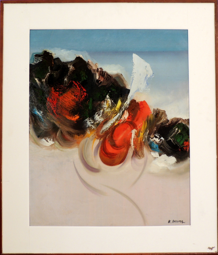 Kinya Ikoma - Abstrato - OST - 65 X 55 cm