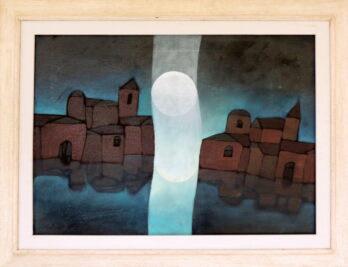 Inos Corradin - A Grande Lua Sobre a Laguna Veneziana - OST - 50 X 70 cm (2009)