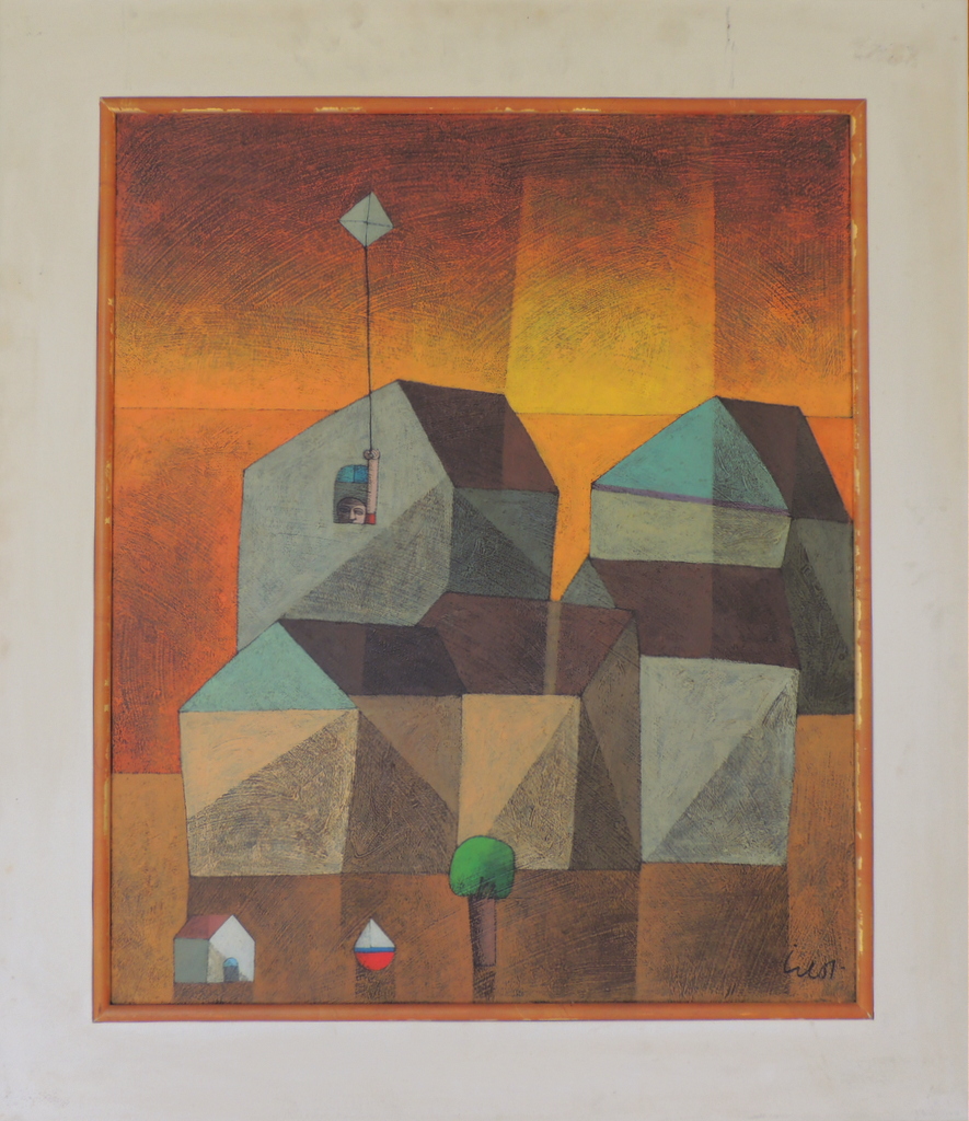 Inos Corradin - Casario com Pipa - OST - 60 X 50 cm - frente