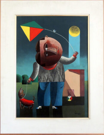 Inos Corradin - Empinando Papagaio - OST - 70 X 50 cm