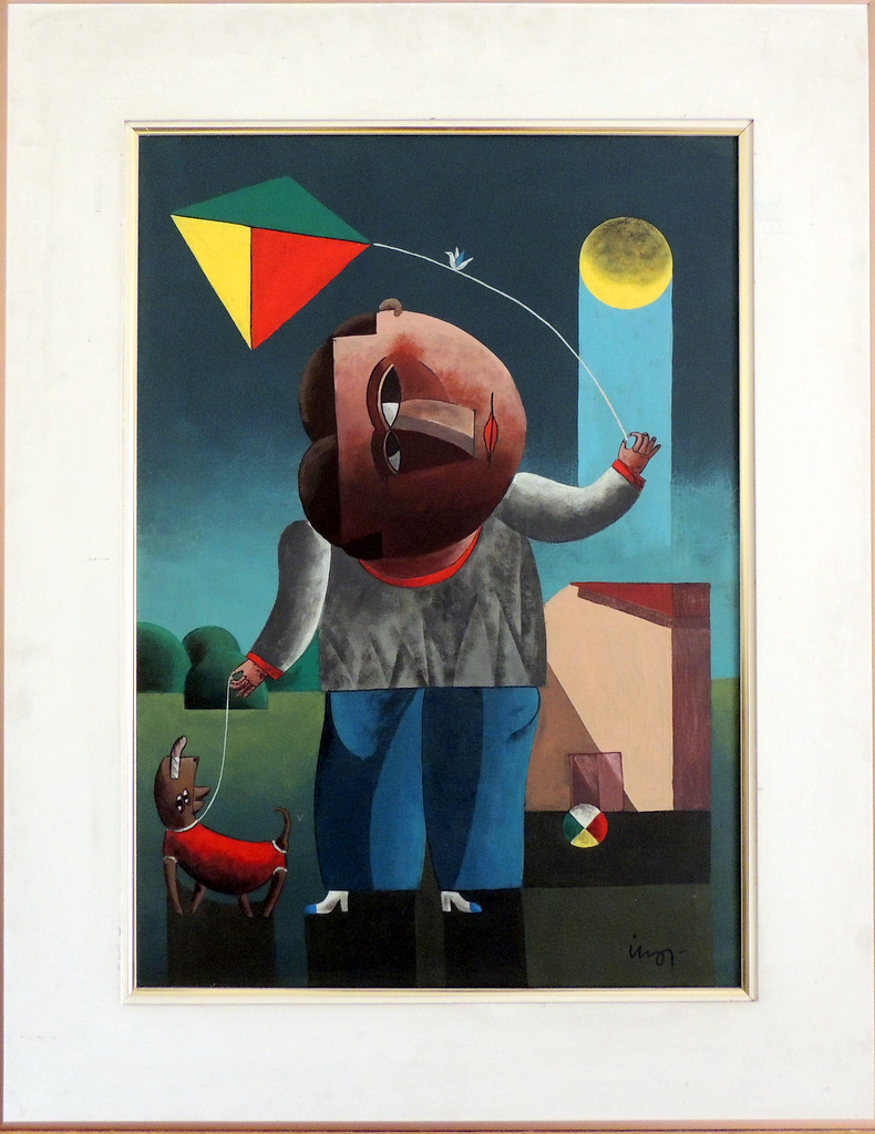 Inos Corradin - Empinando Papagaio - OST - 70 X 50 cm