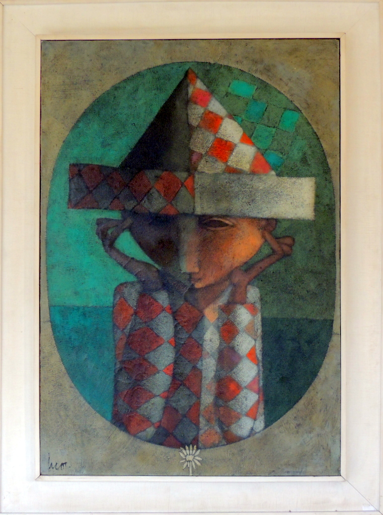 Inos Corradin - Menino com Chapéu - OST - 73 X 50 cm