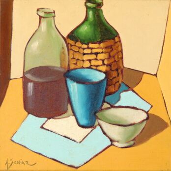 Márcio Schiaz - Composição com Pequeno Garrafão - OST - 30 X 30 cm (2001)