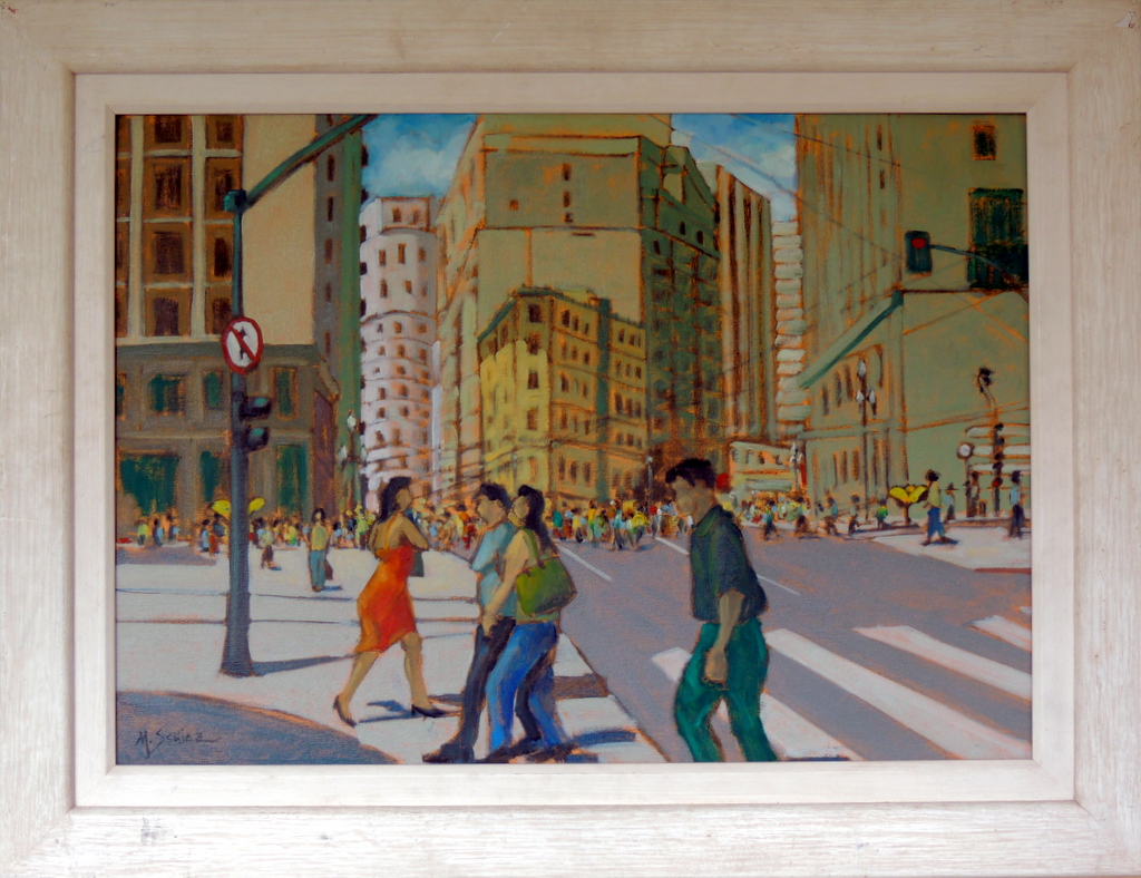 Márcio Schiaz - Rua Líbero Badaró - OST - 50 X 70 cm (2005)