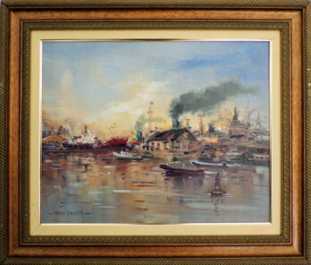 Marcos Zechetto - Porto de Santos - OST - 40 X 50 cm (2005)
