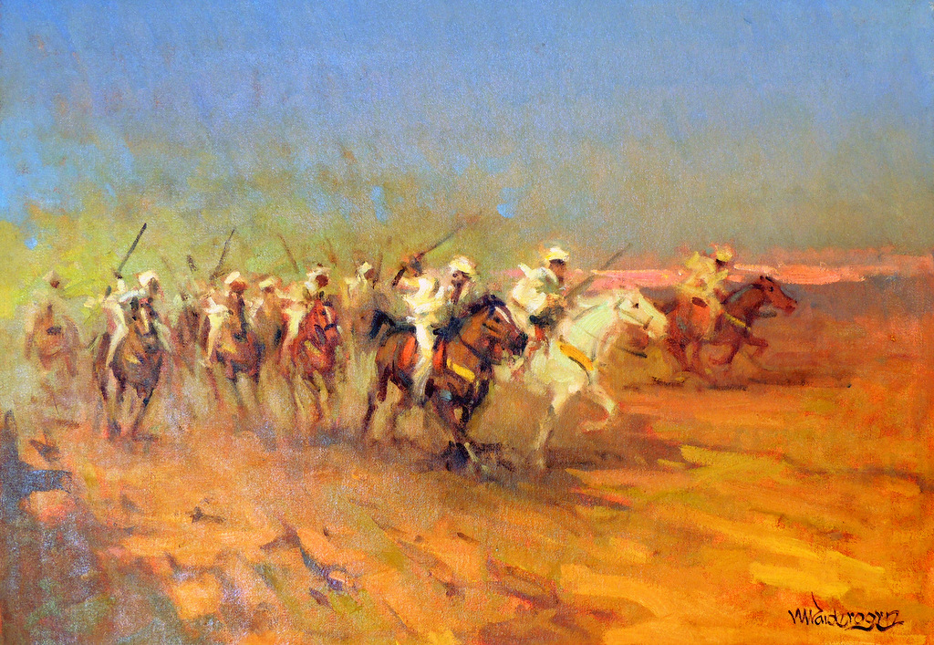 Menase Vaidergorn - Cavalgada - OST - 40 X 58 cm