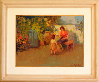 Menase Vaidergorn - Mulher e Criança - OST - 40 X 30 cm
