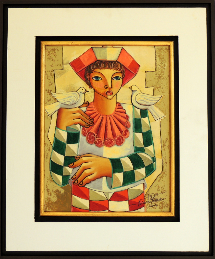 Nando Ribeiro - Pierrô e Pombas - OST - 40 X 30 cm (2007)