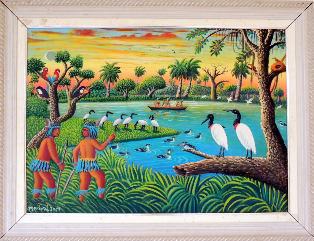 Nerival Rodrigues - O Paraíso dos Xavantes - OST - 50 X 70 cm (2007)