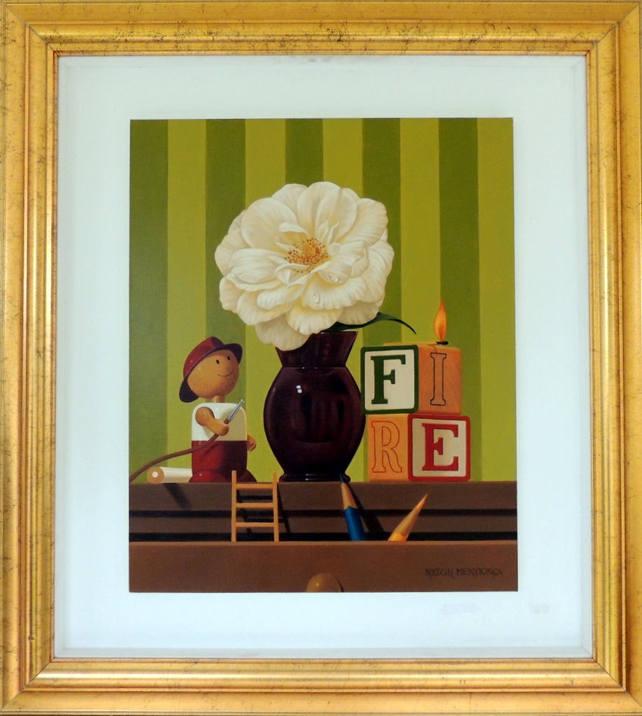 Nilton Mendonça - O Bombeiro - OST - 61 X 50 cm (2006)