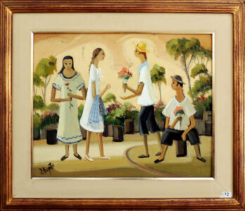 Pellegatta, Omar - Presenteando com Flores - OST - 40 X 50 cm