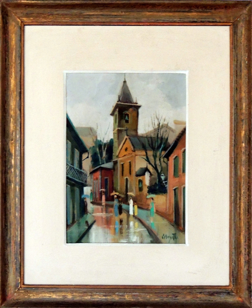 Pellegatta, Omar - Rua com Igreja - OSE - 27 X 19 cm