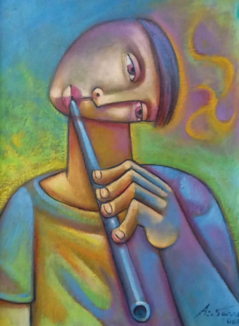 Adélio Sarro - Tocando na Luz - OST - 40 X 30 cm