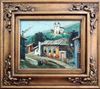 Durval Pereira - Casario com Igreja - OST - 22 X 27 cm