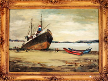 Durval Pereira - Navio e Barcos - OST - 50 X 70 cm