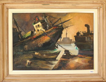 Durval Pereira - Navios - OSE - 50 X 70 cm