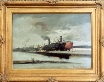 Durval Pereira - Porto de Santos - OSE - 32 X 45 cm