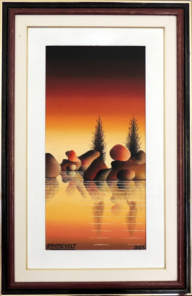 Roosevelt - Paisagem com Rochas - OST - 60 X 30 cm