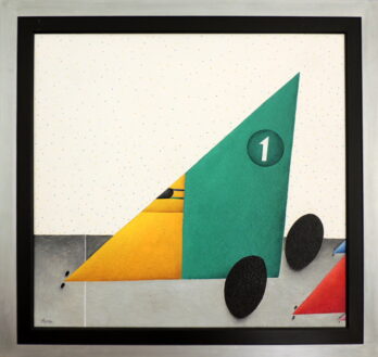 Sandro Corradin - Linha de Chegada - OSTText - 85 X 85 cm