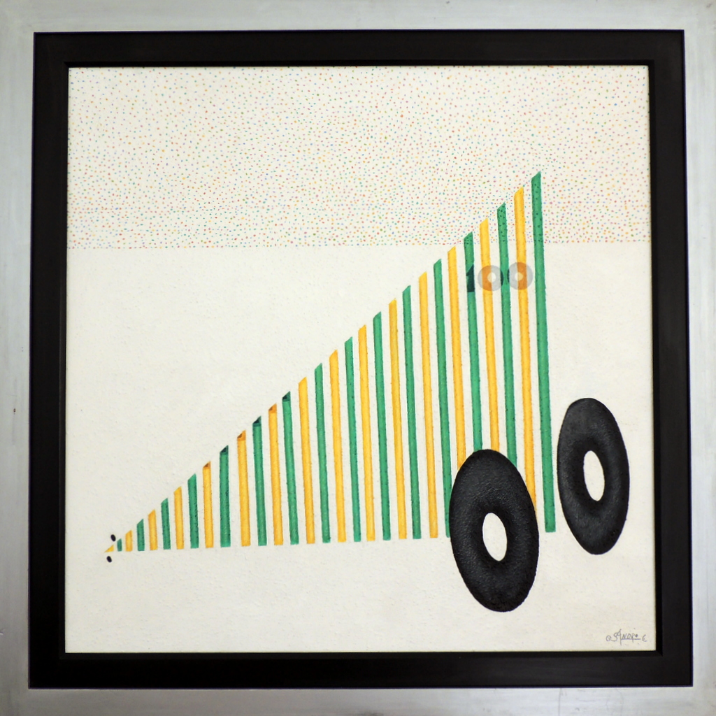 Sandro Corradin - Seis Pilotos - OSTText - 80 X 80 cm