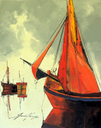 Sansão Pereira - Barcos - OSJ - 100 X 80 cm