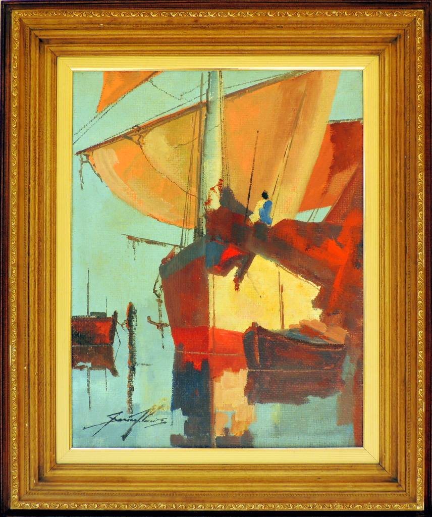 Sansão Pereira - Barcos - OSJ - 66 X 50 cm