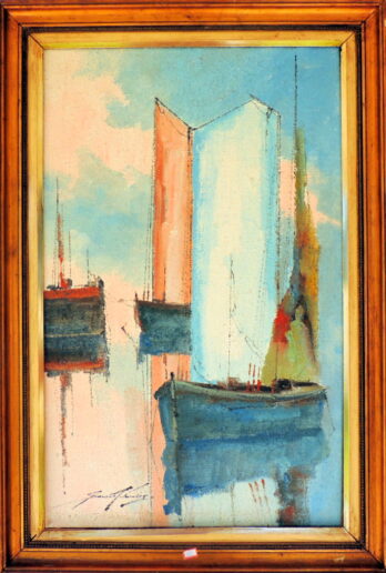 Sansão Pereira - Barcos - OSJ - 80 X 50 cm