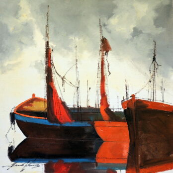 Sansão Pereira - Barcos - OSJ - 80 X 80 cm